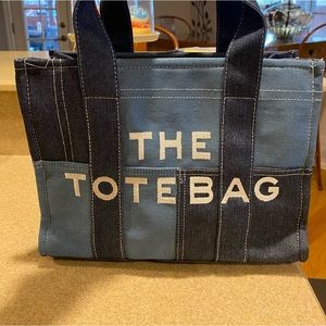 Tote blue jean handbag Small